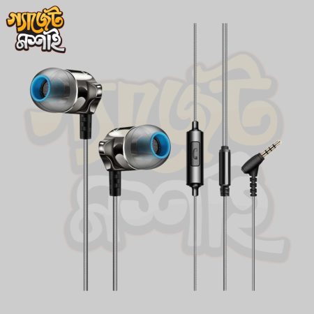 Gadget Moshai - QKZ DM7 Zinc Alloy Stereo Bass Wired In Ear Earphone
