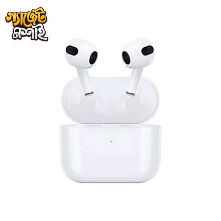Gadget Moshai - WiWU Airbuds 3 HF Sound Magsafe Charging With Silicone Case & 1M Lightning Cable - White